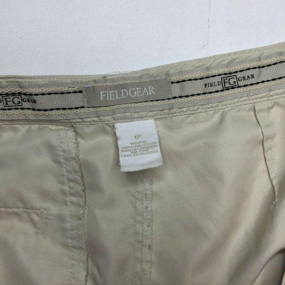 Fieldgear Women's Shorts Beige Button Zipper 12 - Picture 5 of 9